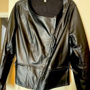 Faux leather jacket